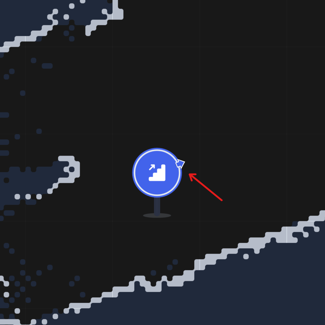 Waypoint orientation arrow