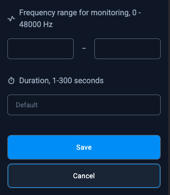 Custom acoustic mission duration