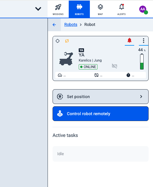 Set Position button on pipe map