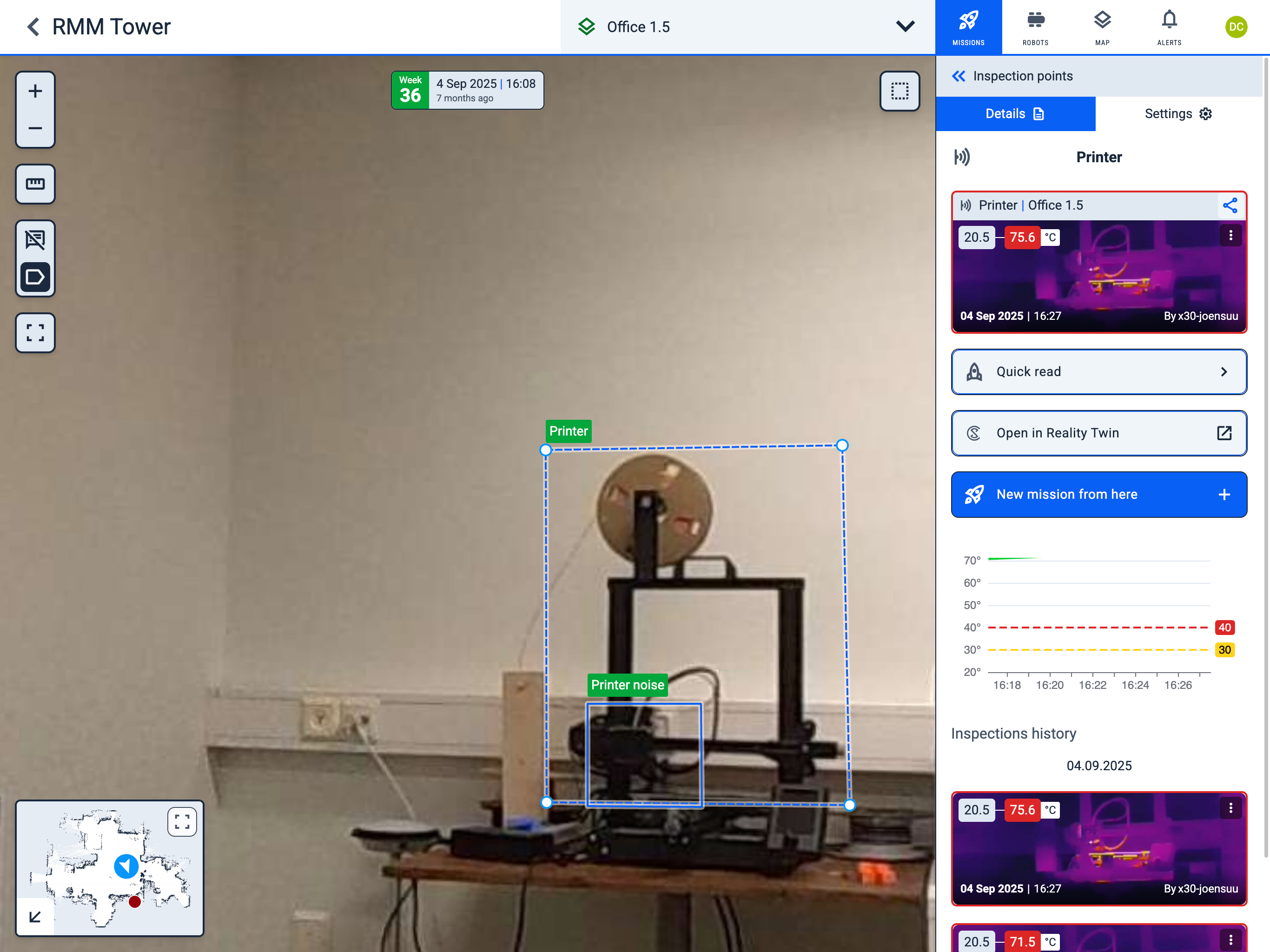 Open in Digital Twin button