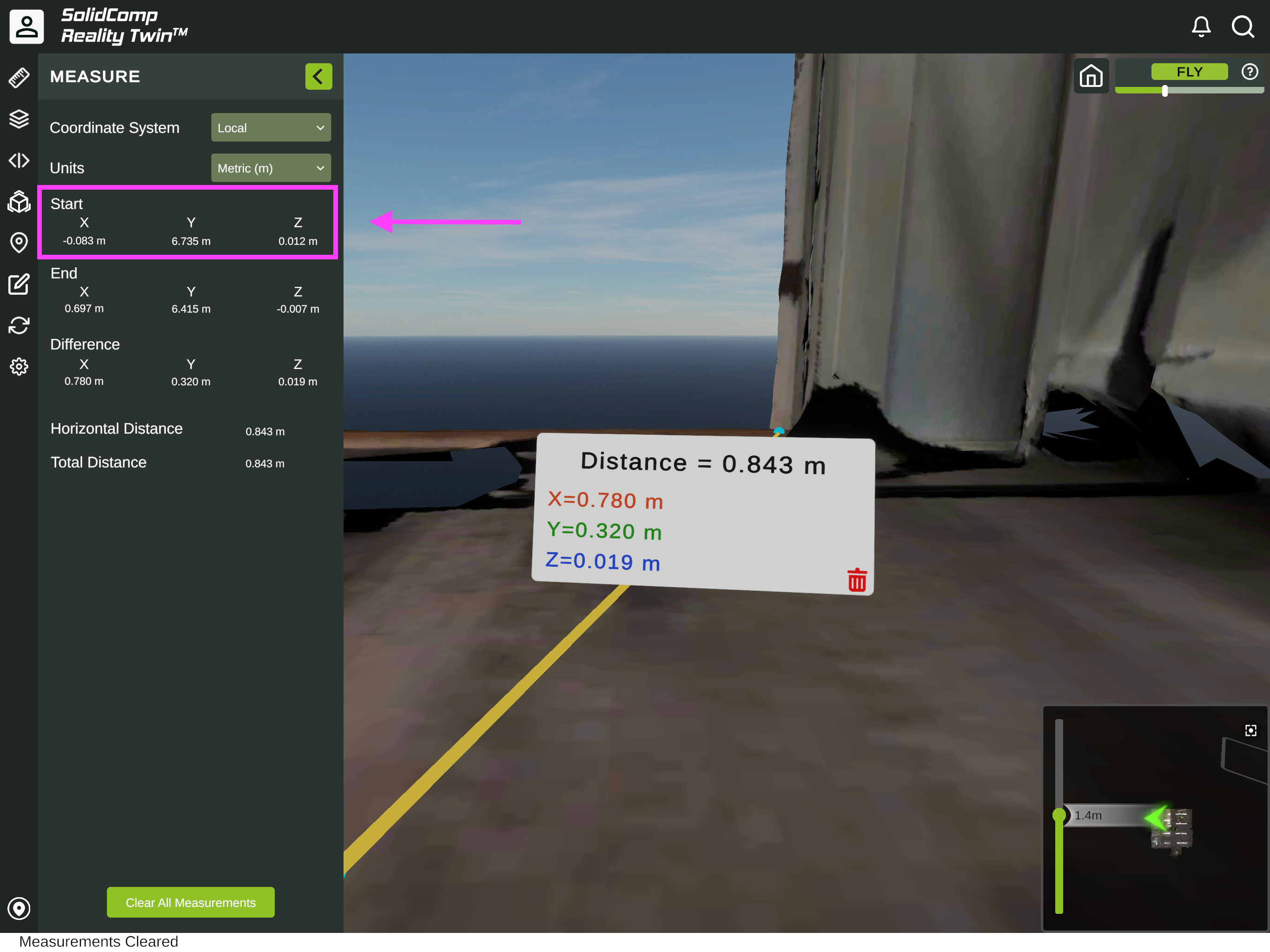 Digital Twin Measure tool