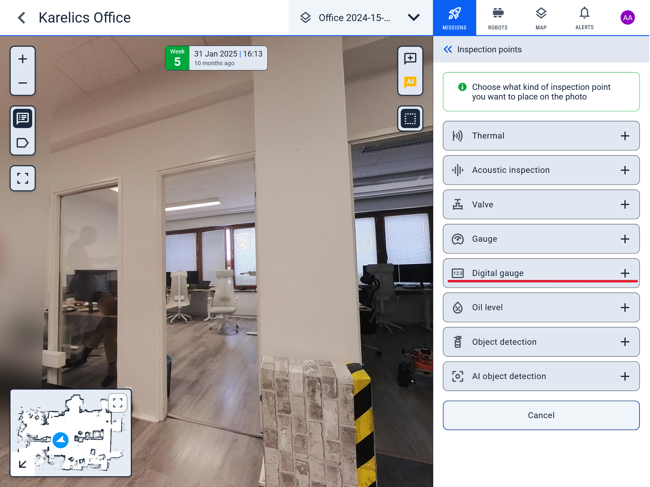 Digital gauge create