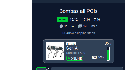 Execution statistics