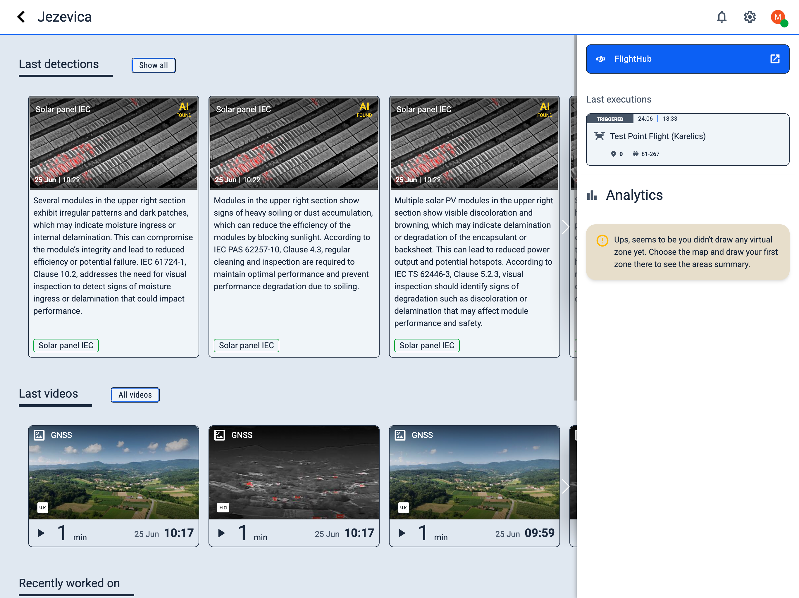 FlightHub button in project sidebar