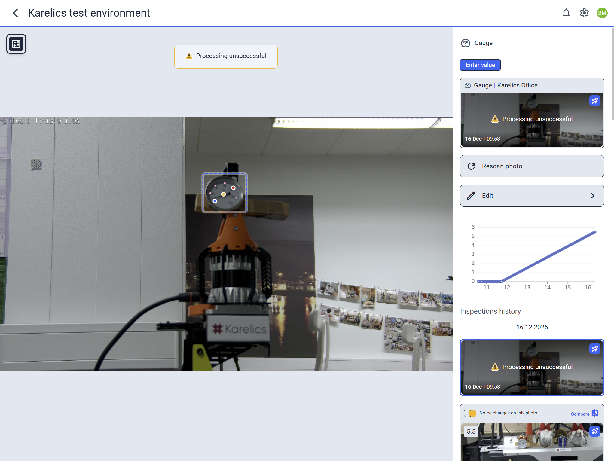 Gauge partial results