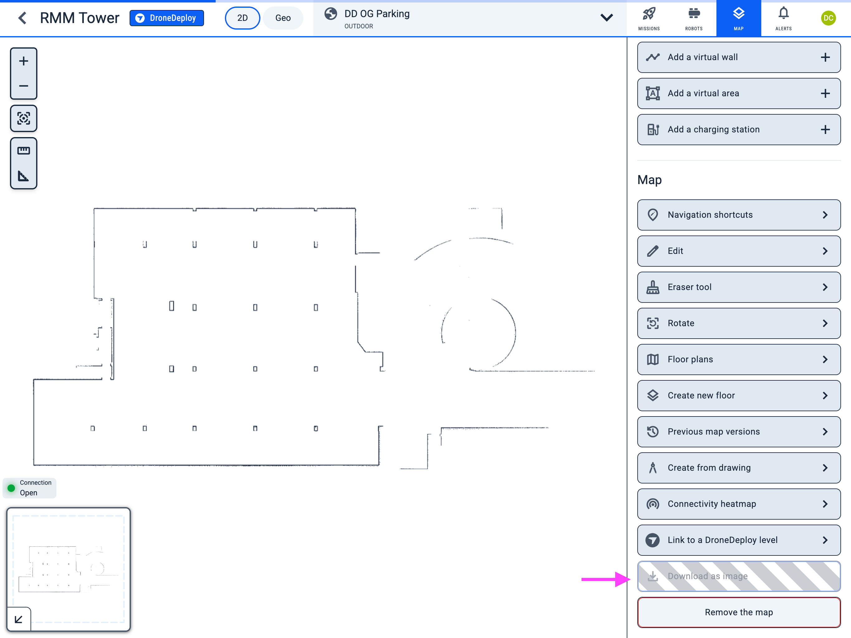Map origin in Geo view