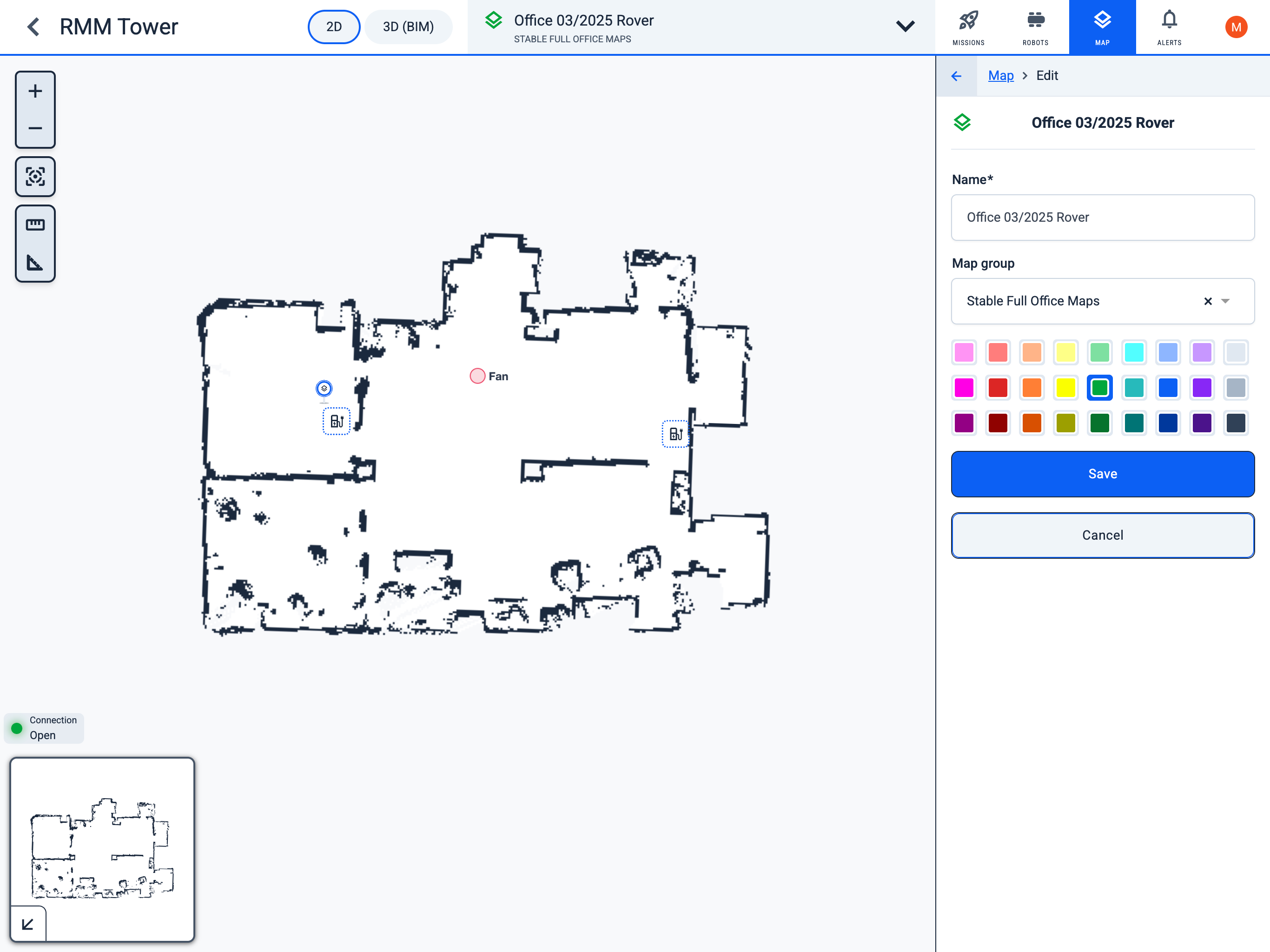 Edit map elements
