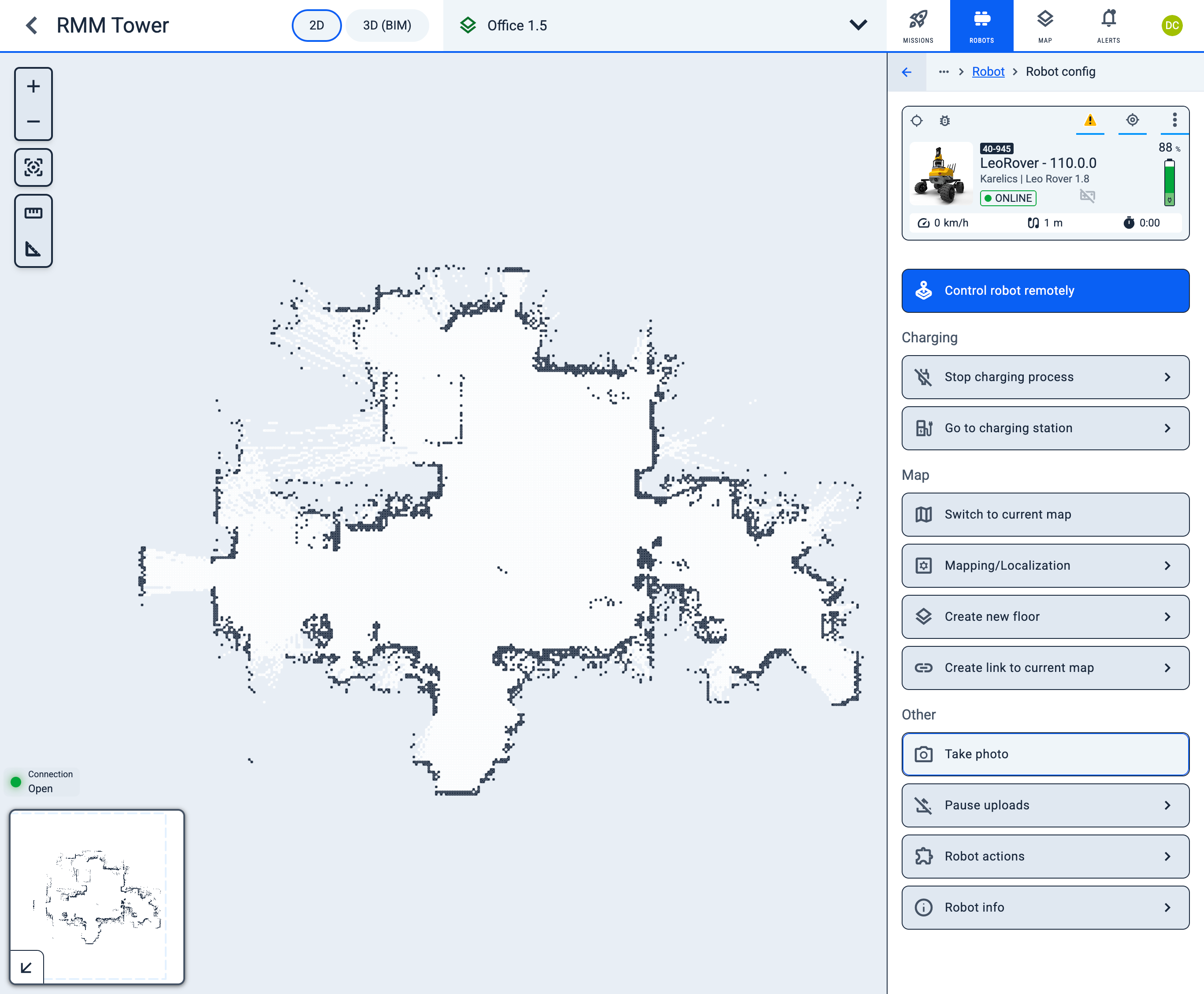 Robot configuration not linked to map