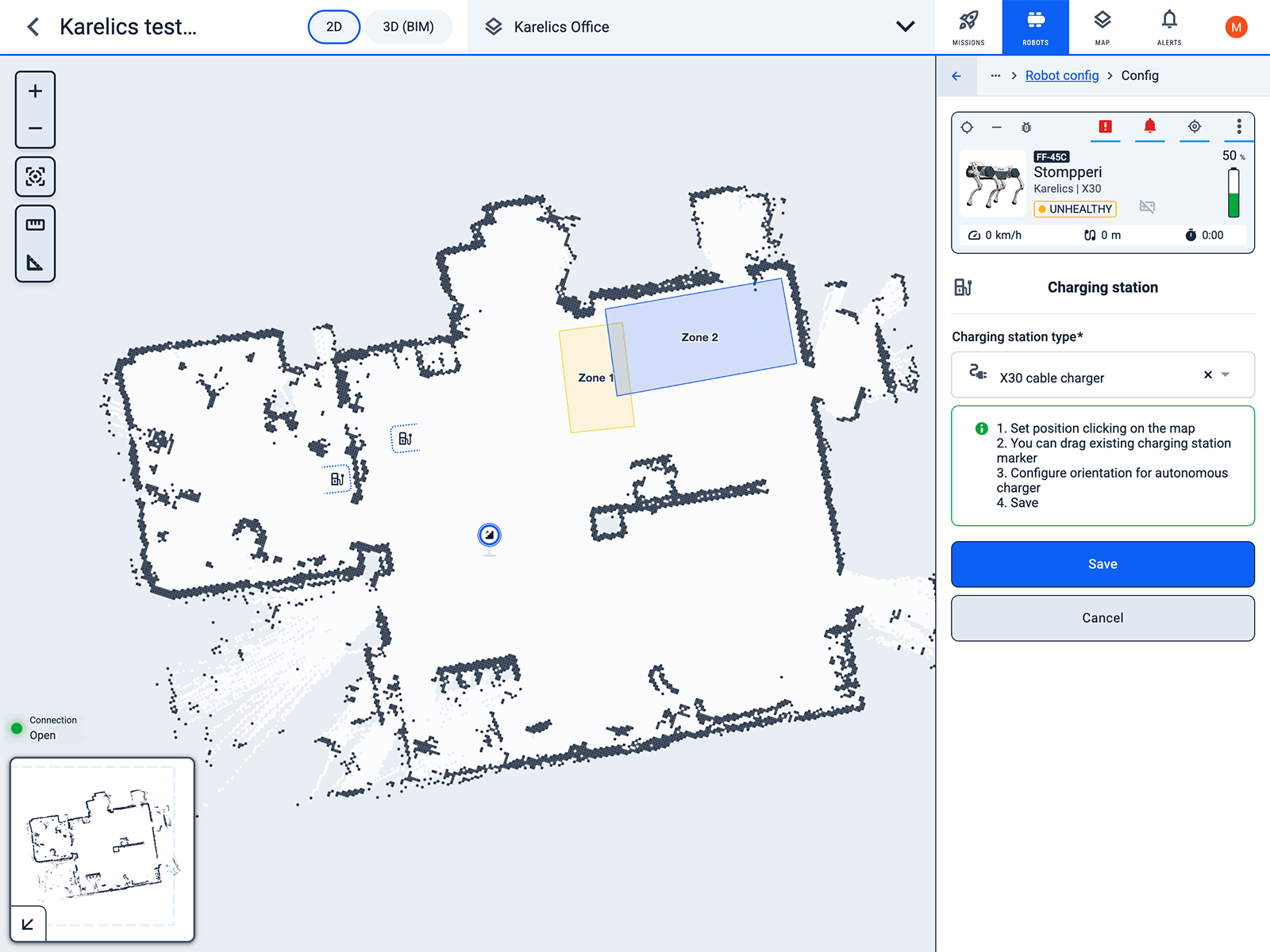 Add charging station
